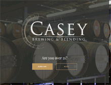 Tablet Screenshot of caseybrewing.com